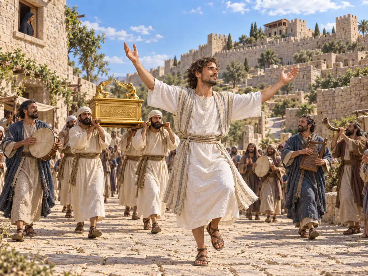David dances before the ark: an artistic recreation