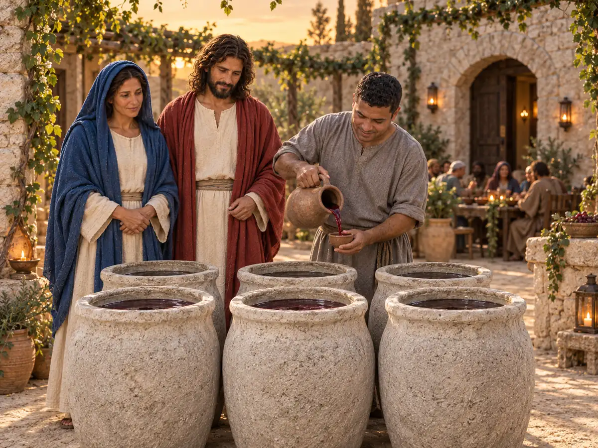 The Wedding Feast at Cana, an artistic recreation