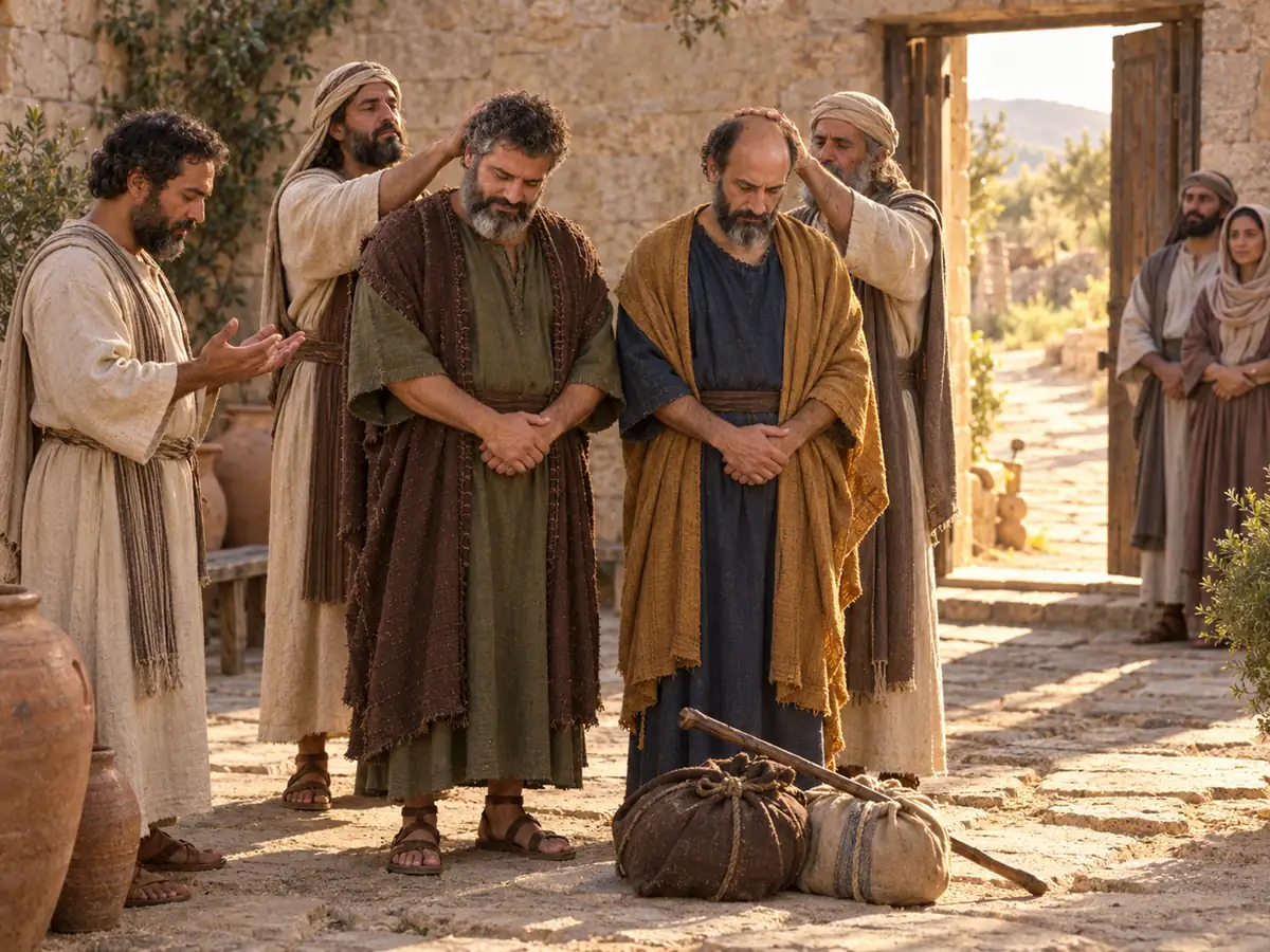 Barnabas and Saul are sent out: an artistic recreation