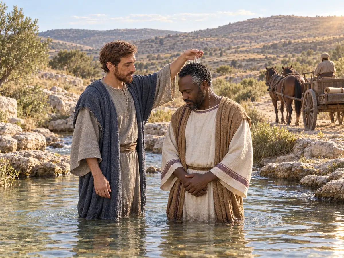 Philip and the Ethiopian: an artistic recreation
