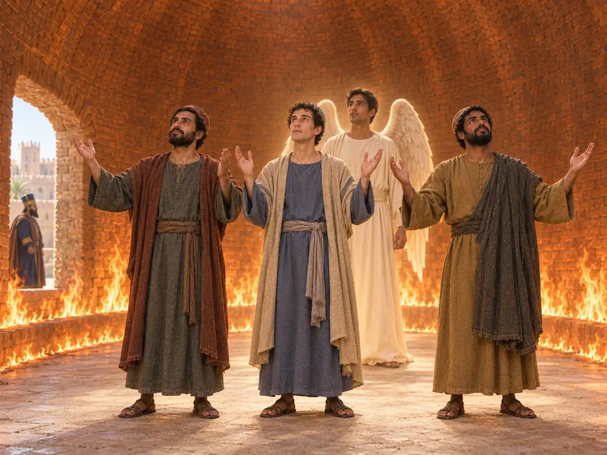 Three young men in the furnace: an artistic recreation