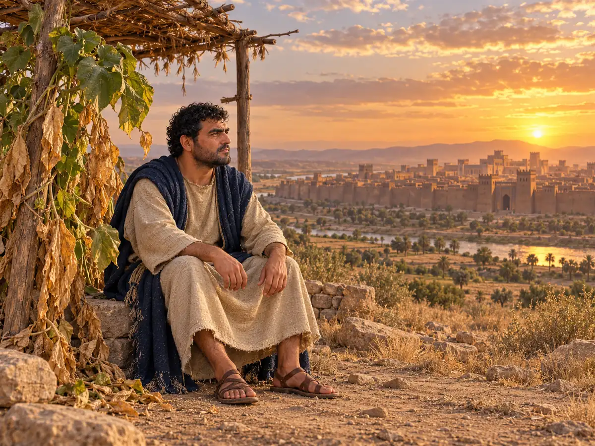 Jonah and Nineveh: an artistic recreation