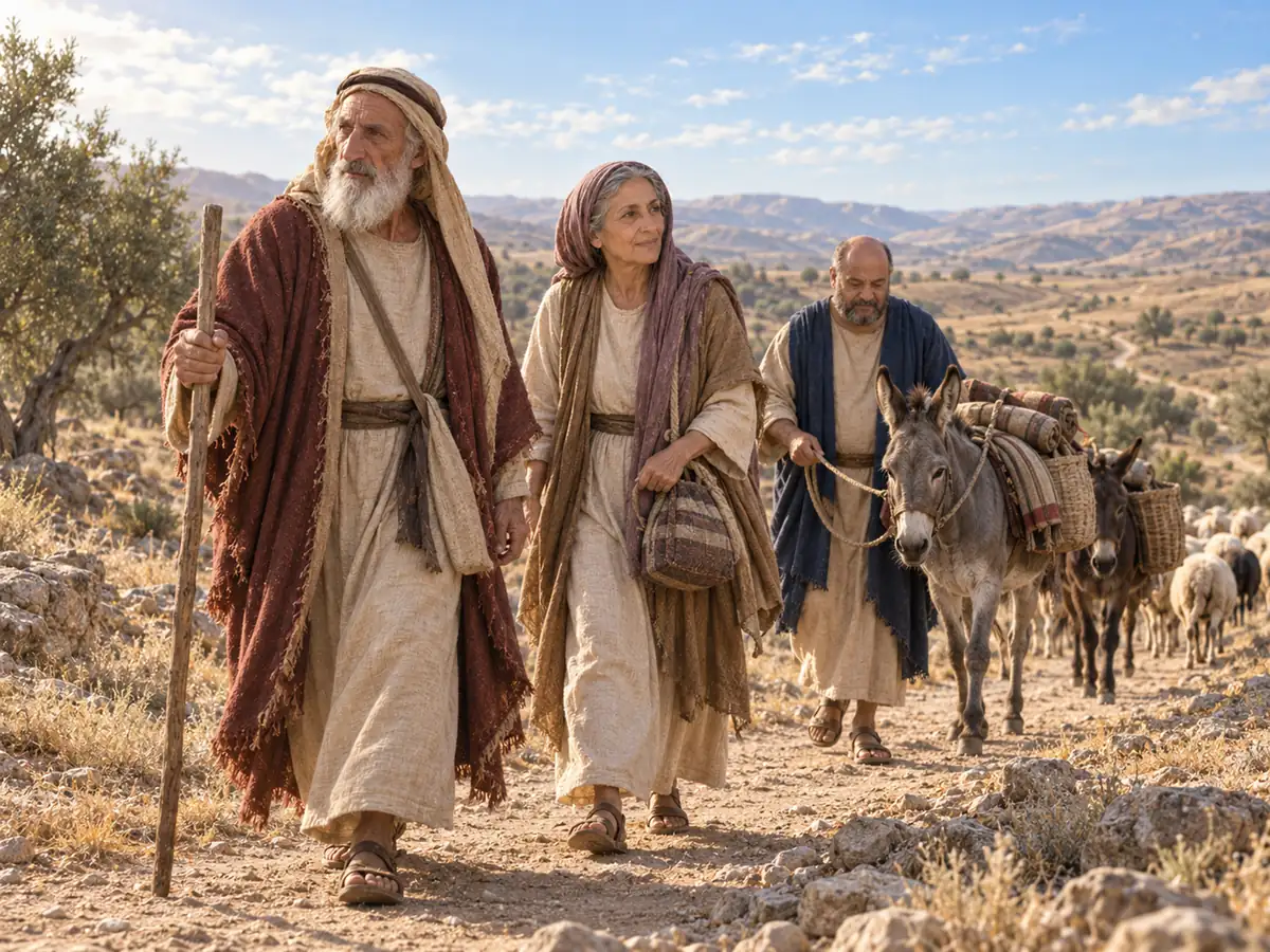 God calls Abraham: an artistic recreation