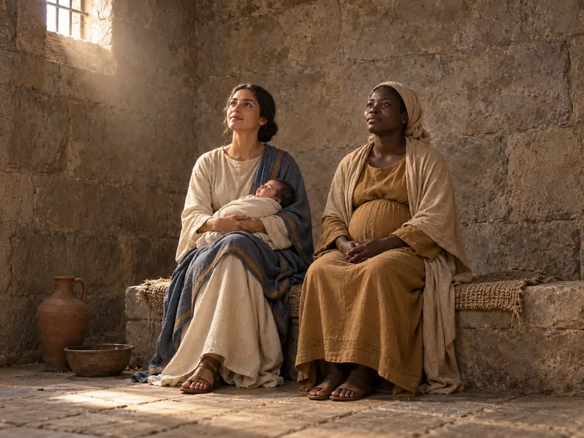 The martyrs: Perpetua and Felicity: an artistic recreation