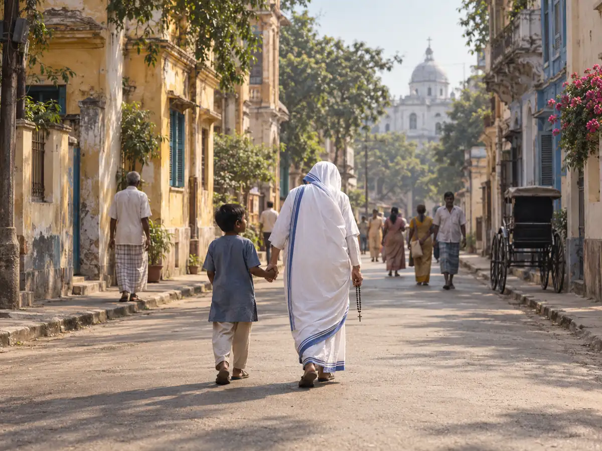 Saint Teresa of Calcutta: an artistic recreation