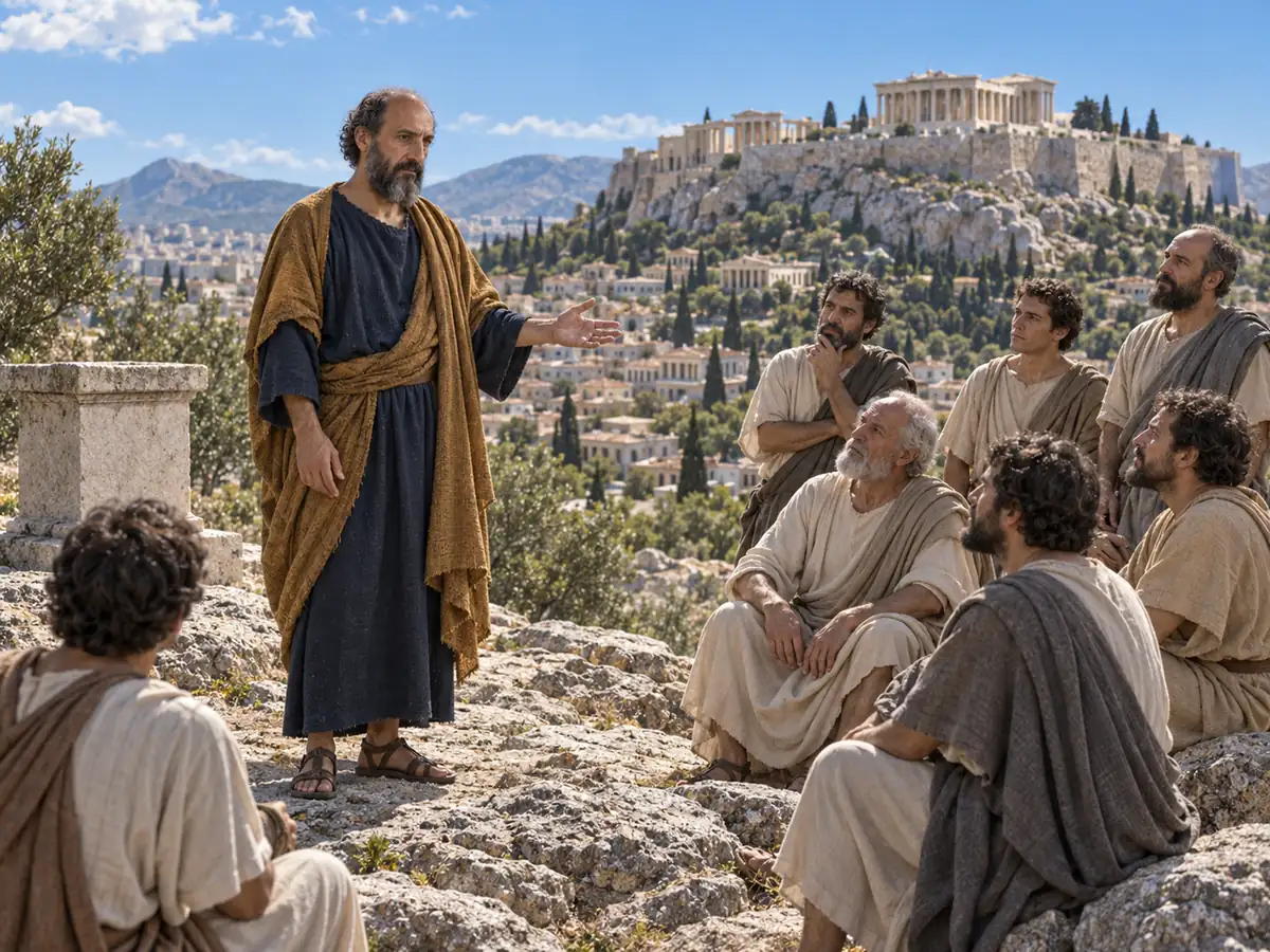 Paul in Athens: an artistic recreation
