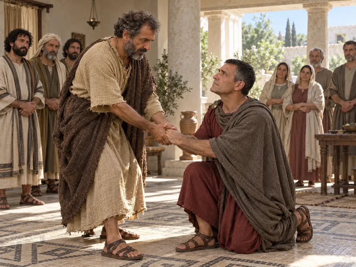 Peter and Cornelius: an artistic recreation