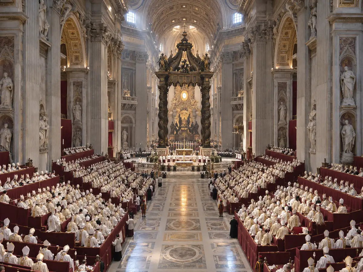 The Second Vatican Council: an artistic recreation