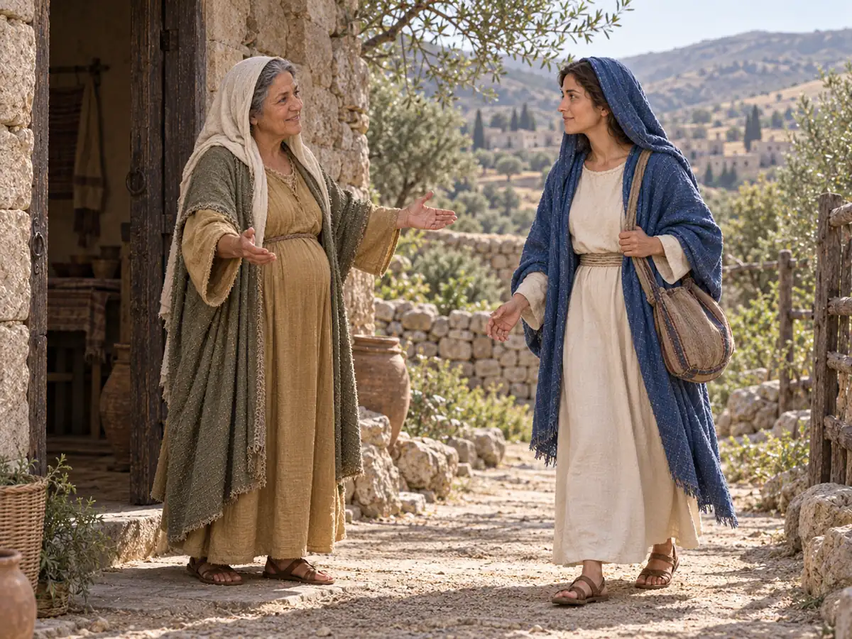 The Visitation, an artistic recreation