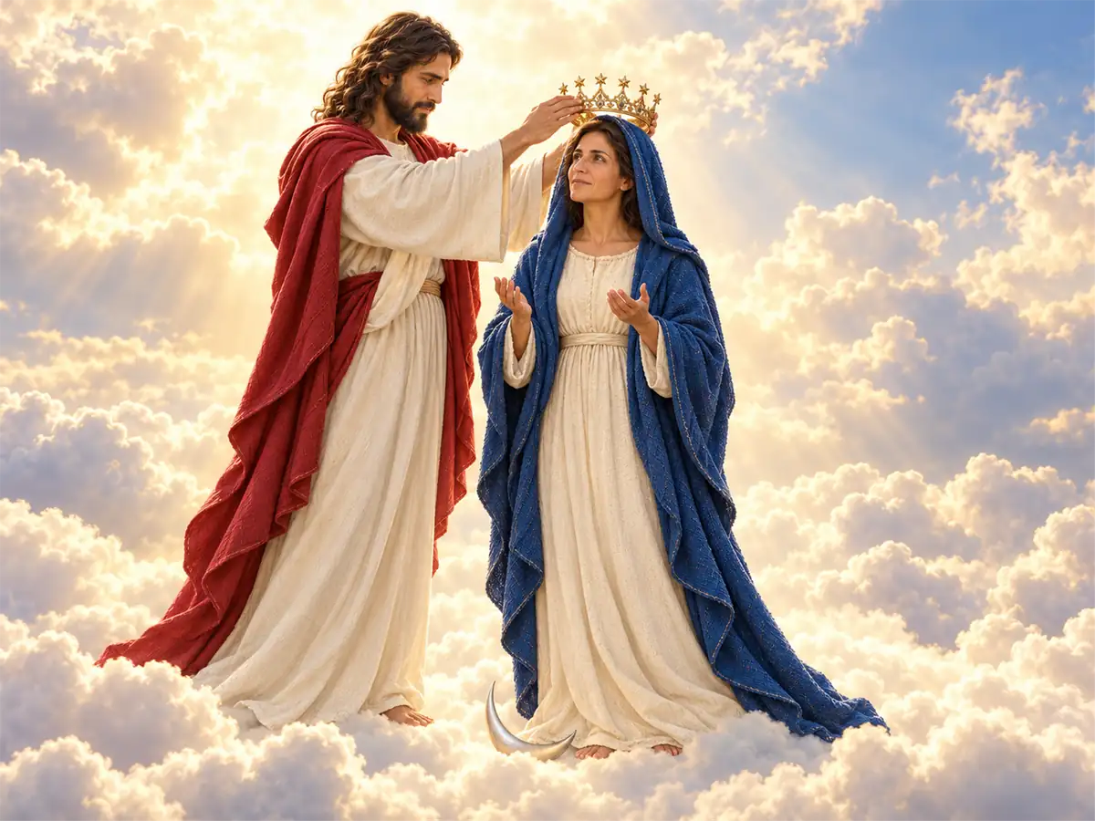 The Coronation of Mary, an artistic recreation